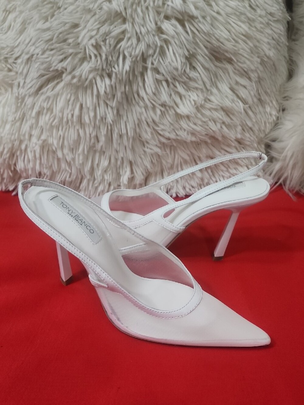 Tony Bianco Women's White Glide Nylon Dress Shoe